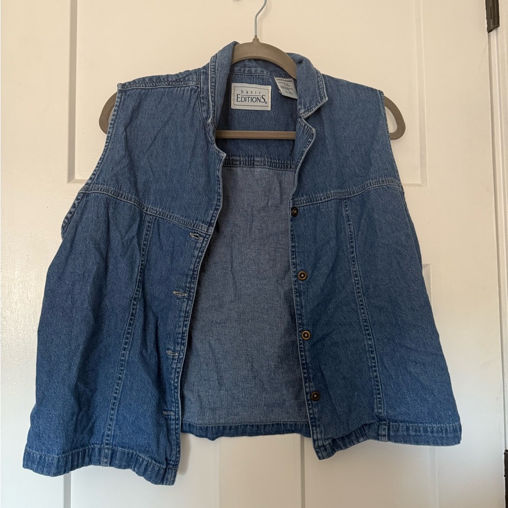 Vintage denim vest “Basic Editions”
